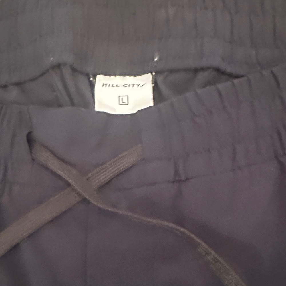 Men's Hill City (former brother brand of Athleta) Navy Drawstring Pants - Picture 2 of 5